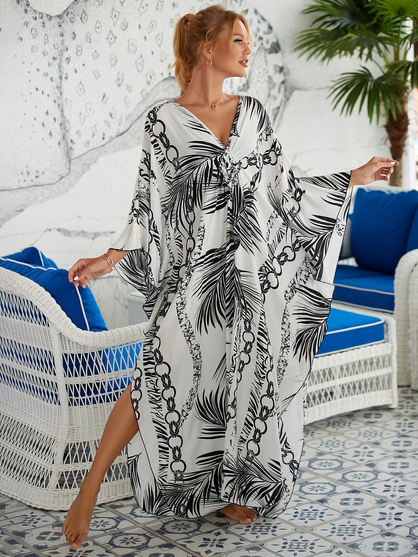 Vestido playero informal para vacaciones de verano