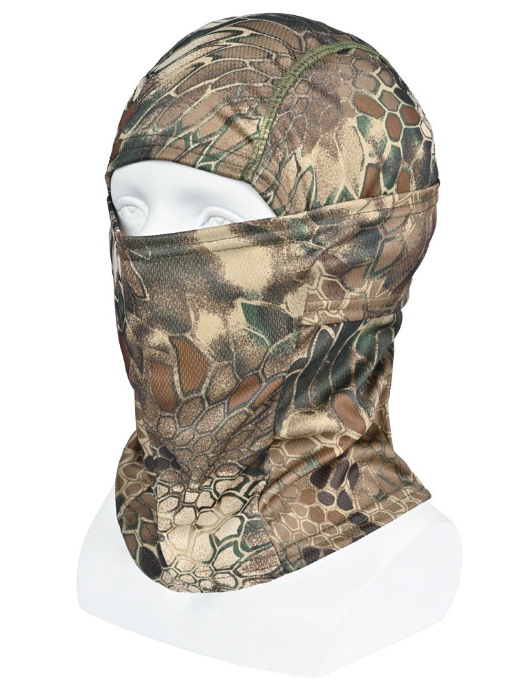 Camouflage Summer Riding Headgear Ice Silk Scarf