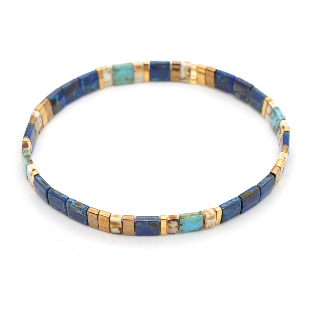 Women Casual Bohemian Handmade Beaded Woven Bracelet