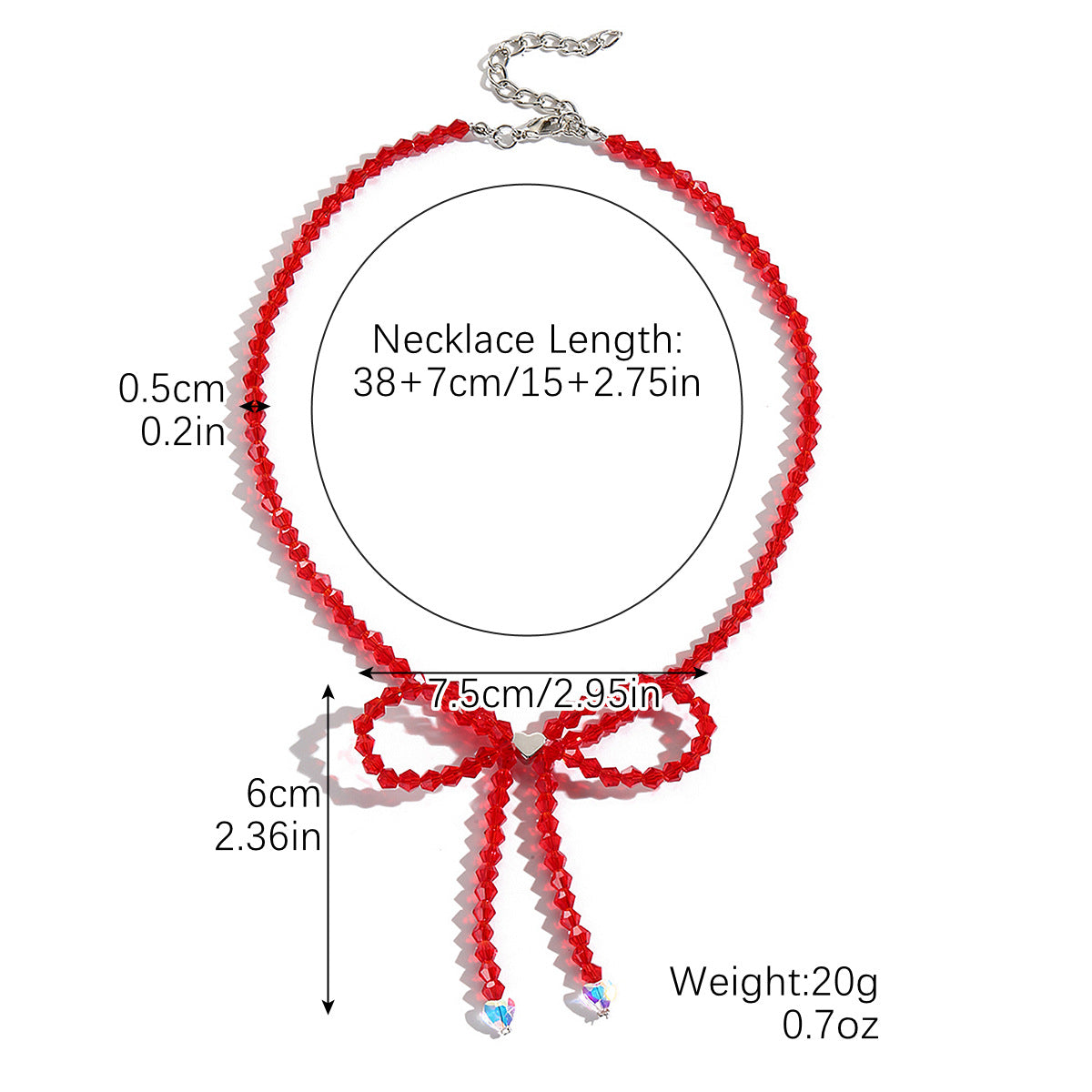 Collar bohemio con cuentas de arroz y lazo para mujer