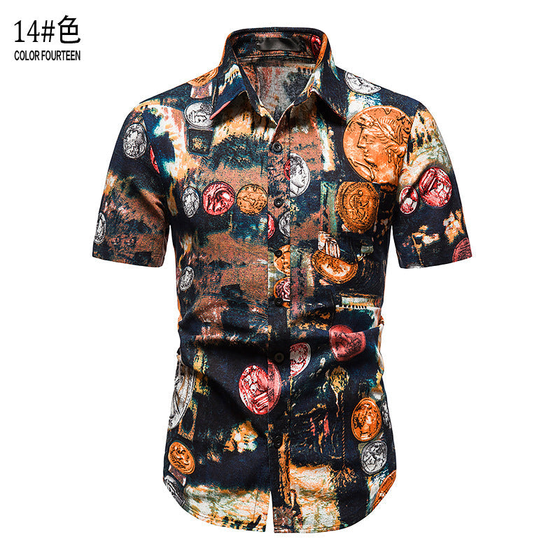 Camisa informal de verano para hombre para vacaciones en la playa