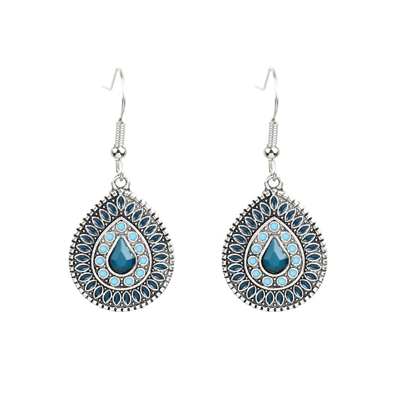 Pendientes geométricos retro de estilo étnico bohemio