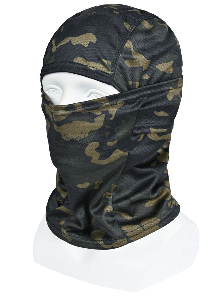 Camouflage Summer Riding Headgear Ice Silk Scarf