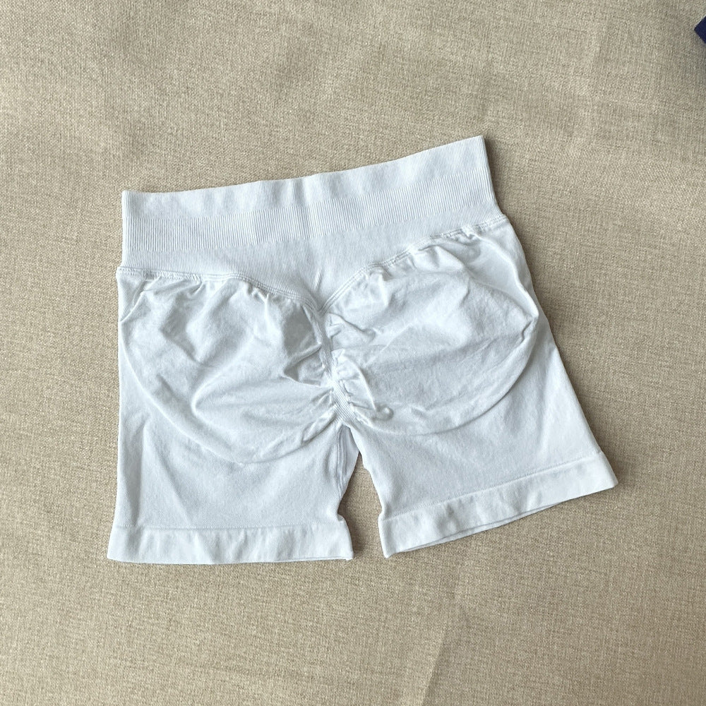 Short de yoga sans coutures élastique et décontracté pour femme
