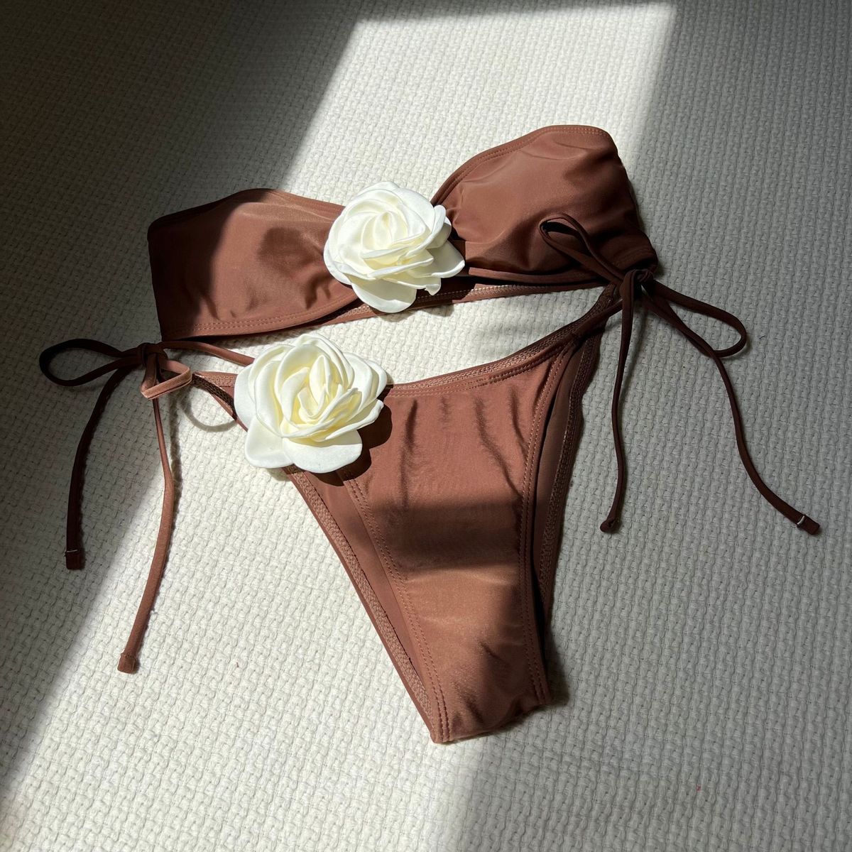 Bikini floral estéreo sexy para mujer