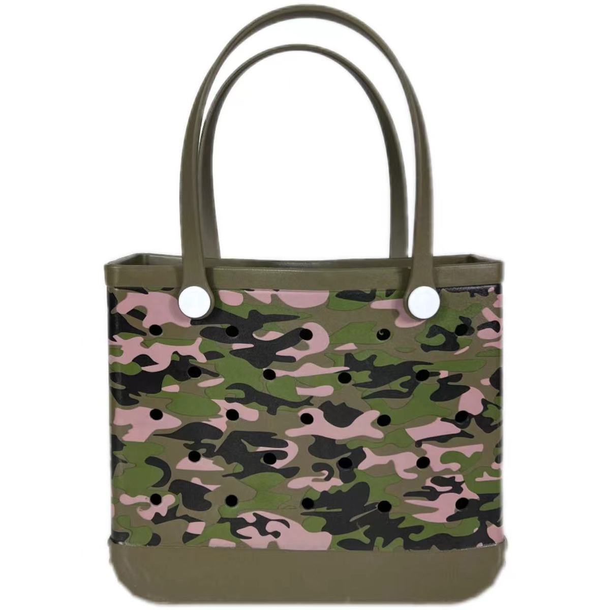 Sac de plage Eva imprimé à motif géométrique, fourre-tout polyvalent