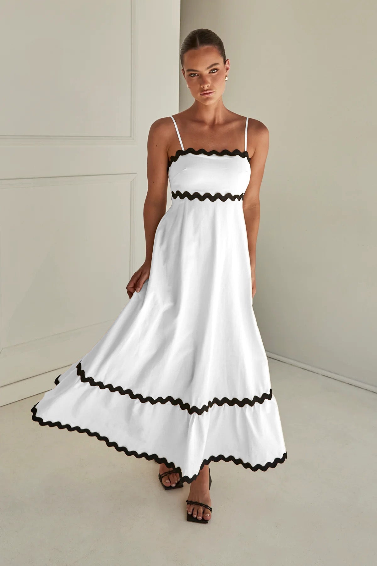 Women Casual Summer Vacation Floral Maxi Sun Dress