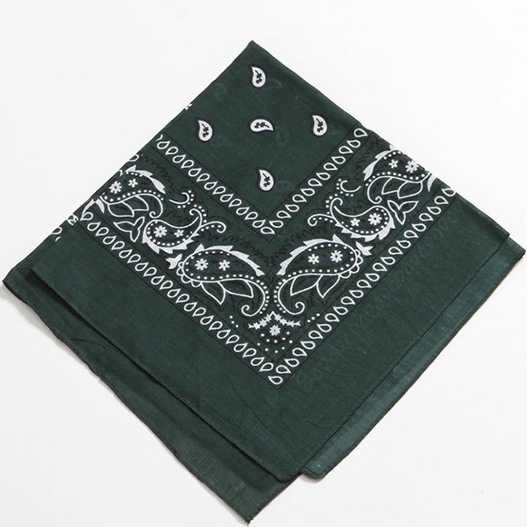 Women Fashion Cashew Print Square Scarf Cotton Street Style Accessory