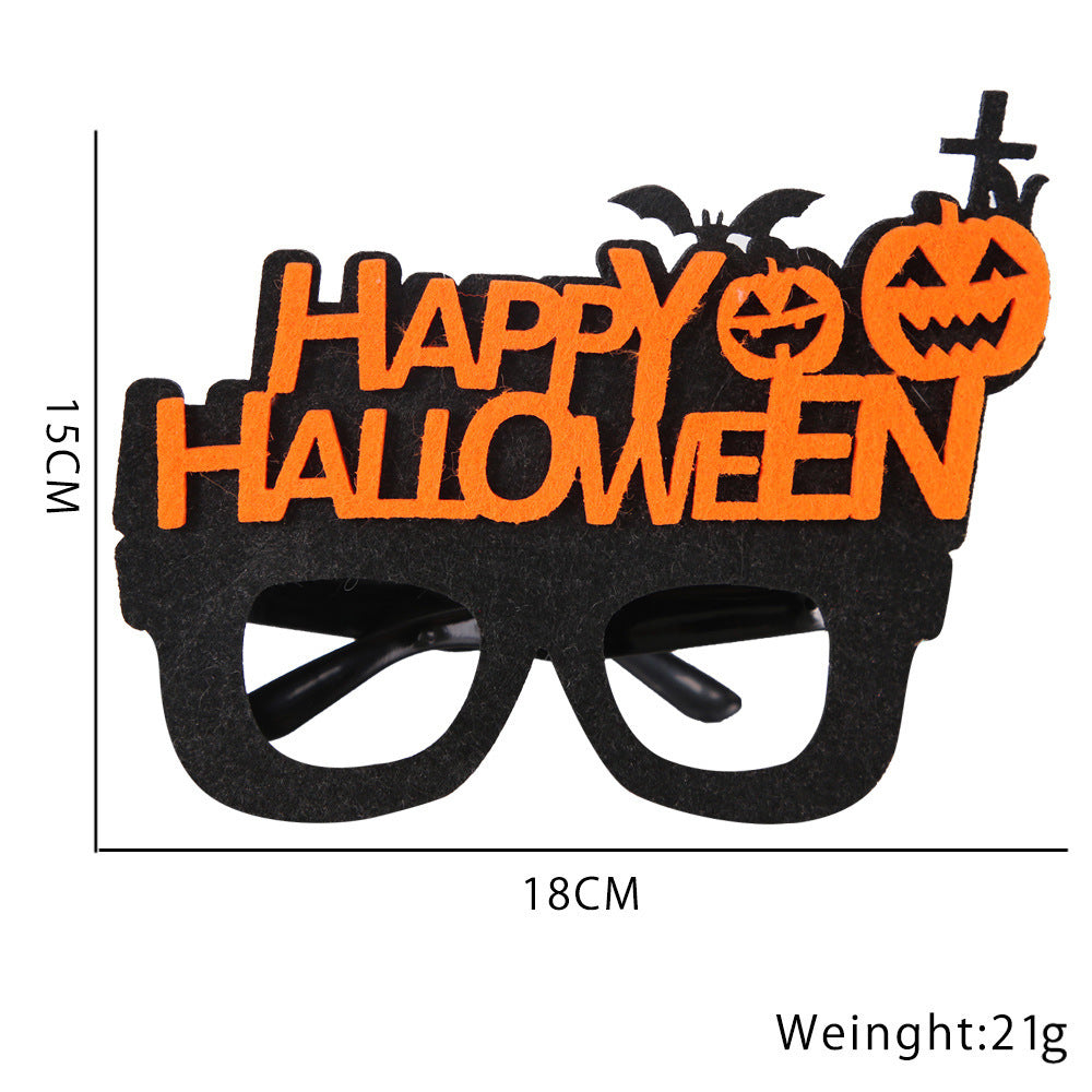 Décoration de fête d'Halloween avec des lunettes en plastique