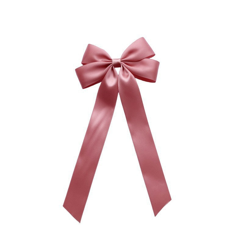 Couvre-chef élégant à nœud papillon de couleur unie pour femme - Polyester et coton