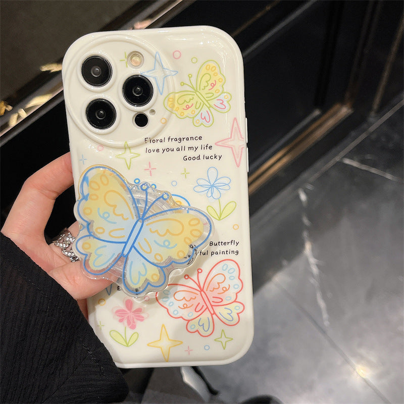 Support d'airbag pour téléphone portable en acrylique, mignon et tendance
