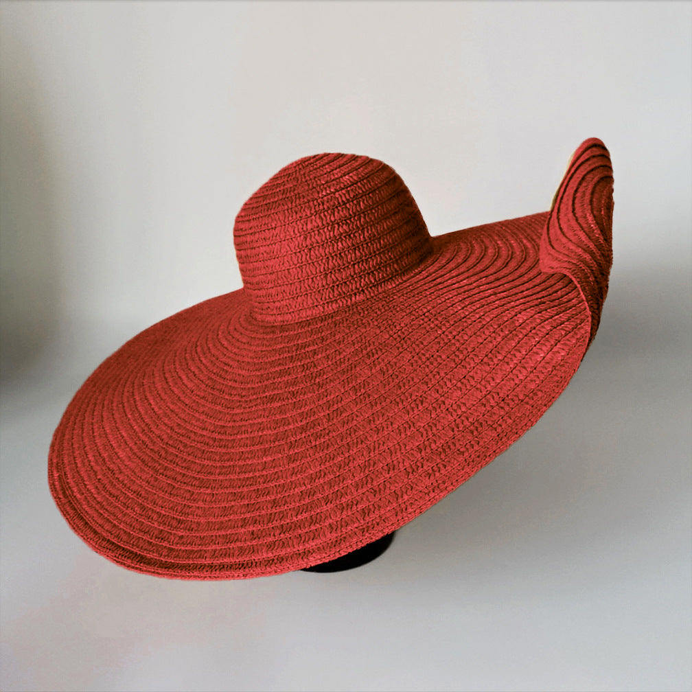 Beach Holiday Straw Collapsible Sun Hat with Color Options
