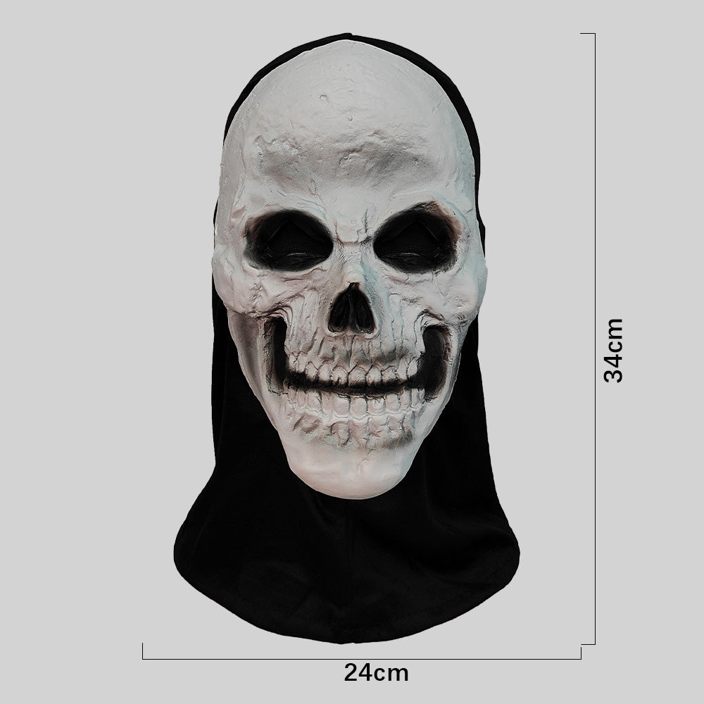 Máscara de calavera de látex blanca de Halloween Scream Horror