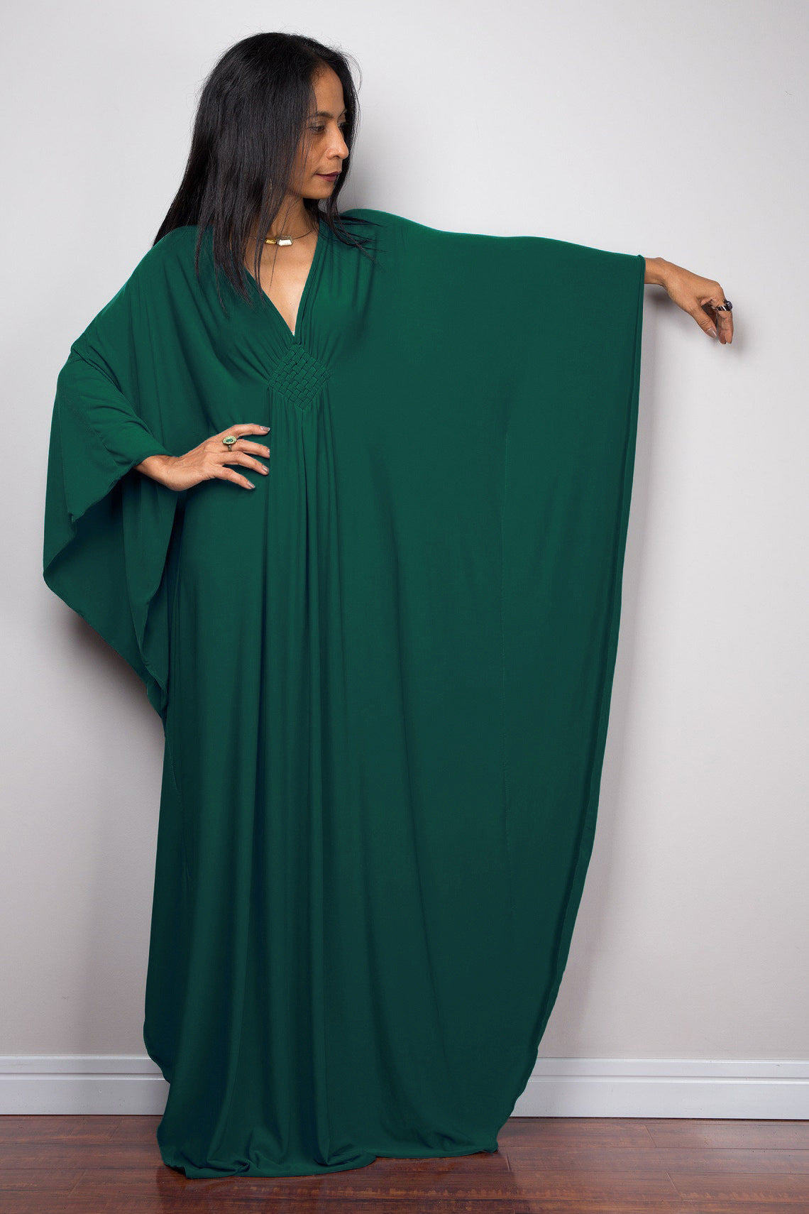 Women Polyester Loose Robe Vacation Coverup Dress