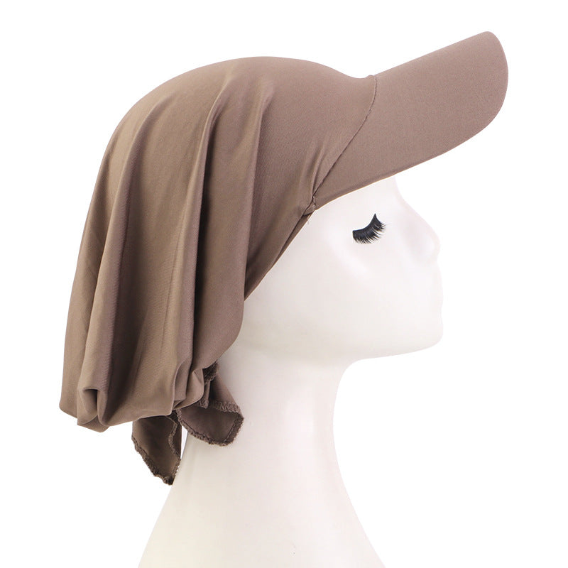 Women Casual Cashew Printed Long Lace-Up Hat