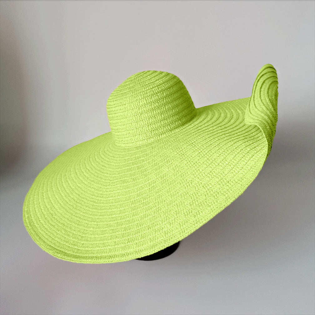 Beach Holiday Straw Collapsible Sun Hat with Color Options