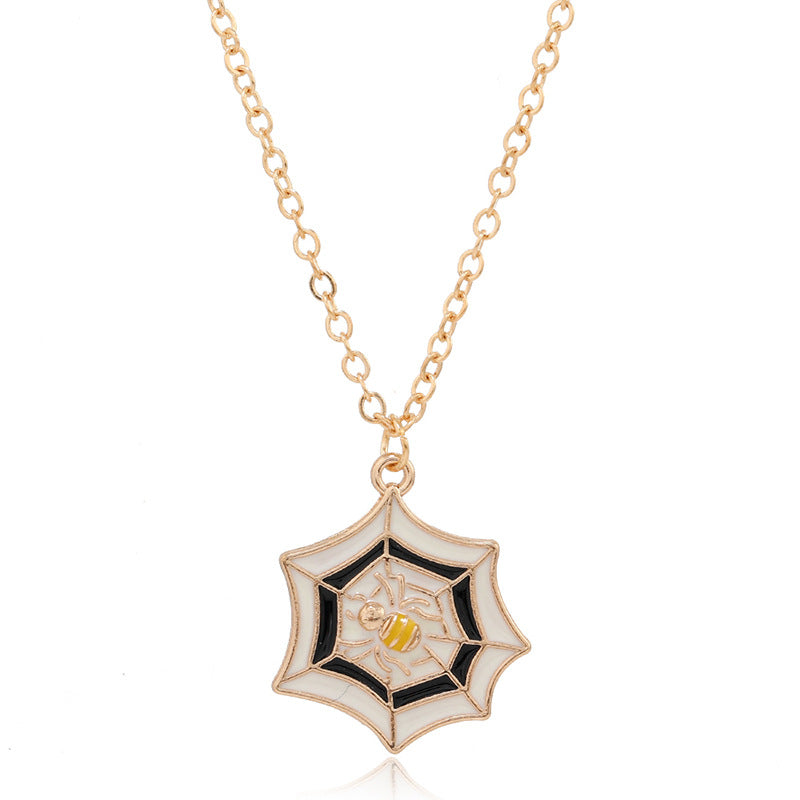 Collar con colgante de monstruo vintage lindo para mujer de Halloween