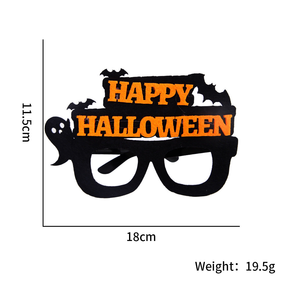 Décoration de fête d'Halloween avec des lunettes en plastique