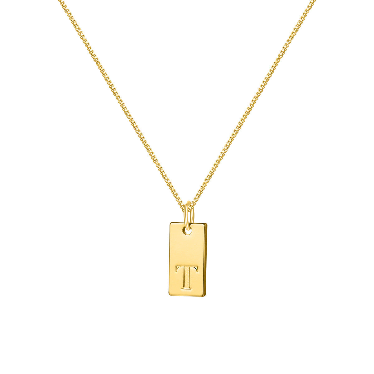 Collar con colgante de letra inglesa sencilla a la moda para mujer