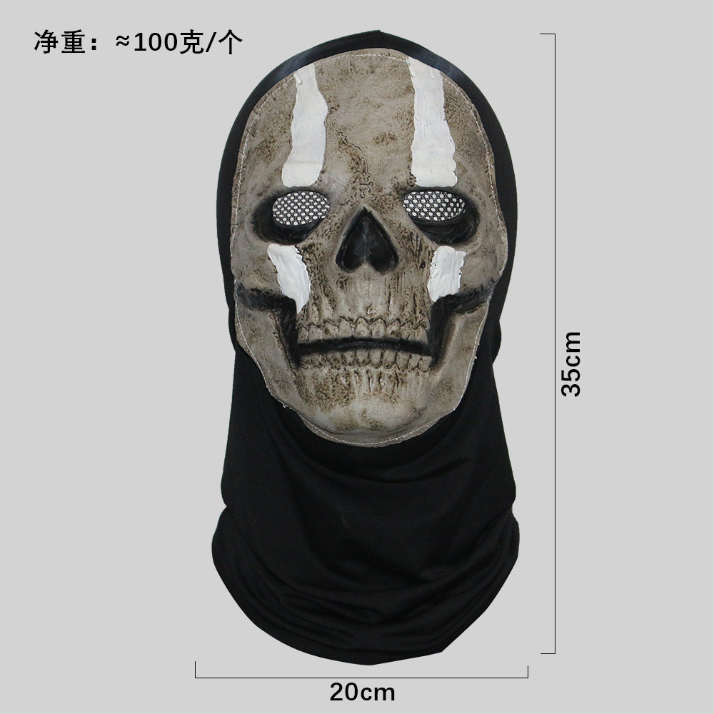 Máscara de calavera de látex blanca de Halloween Scream Horror