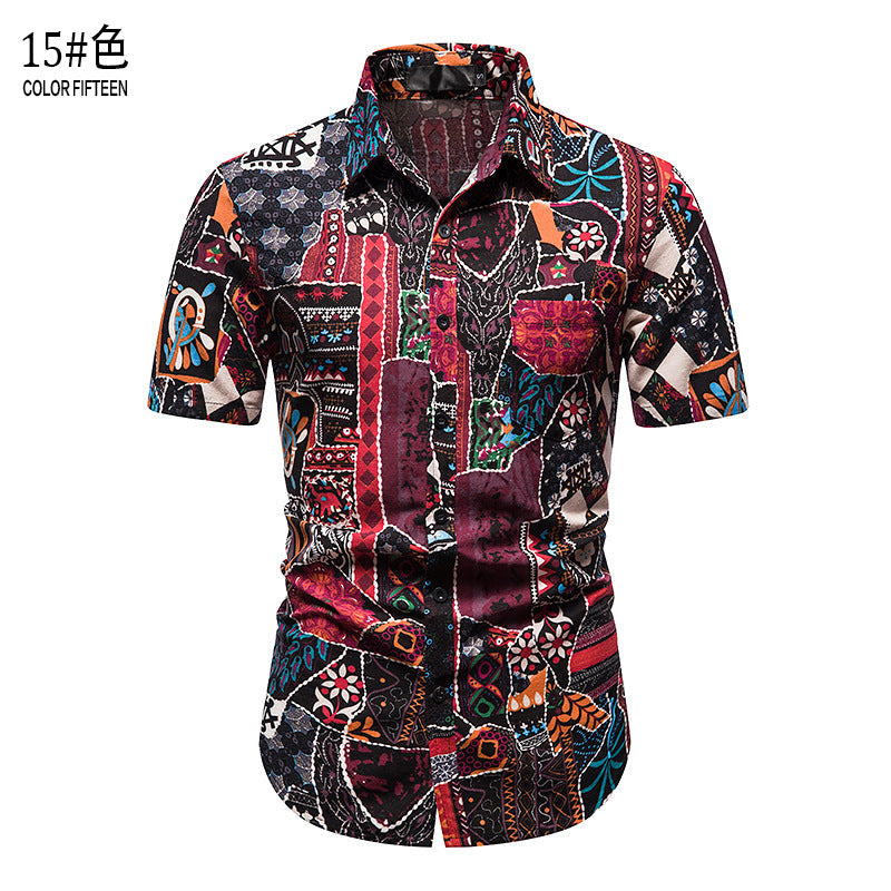 Chemise d'été décontractée pour homme, idéale pour les vacances à la plage