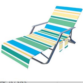 Toallas de playa geométricas con rayas informales de moda