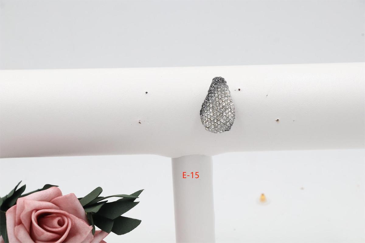 Women Fashion Simple Zircon Water-Drop Earrings
