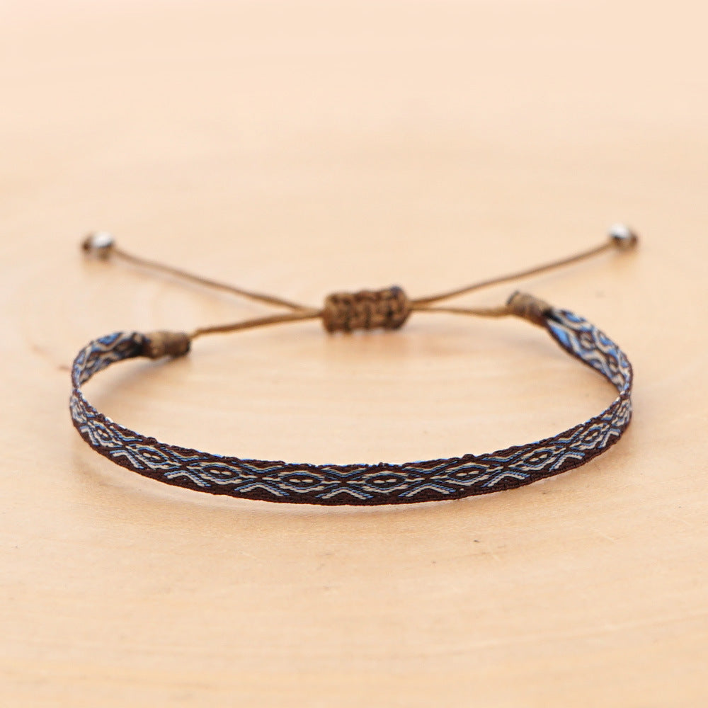 Bohemian Ethnic Ribbon Handwoven Bracelet