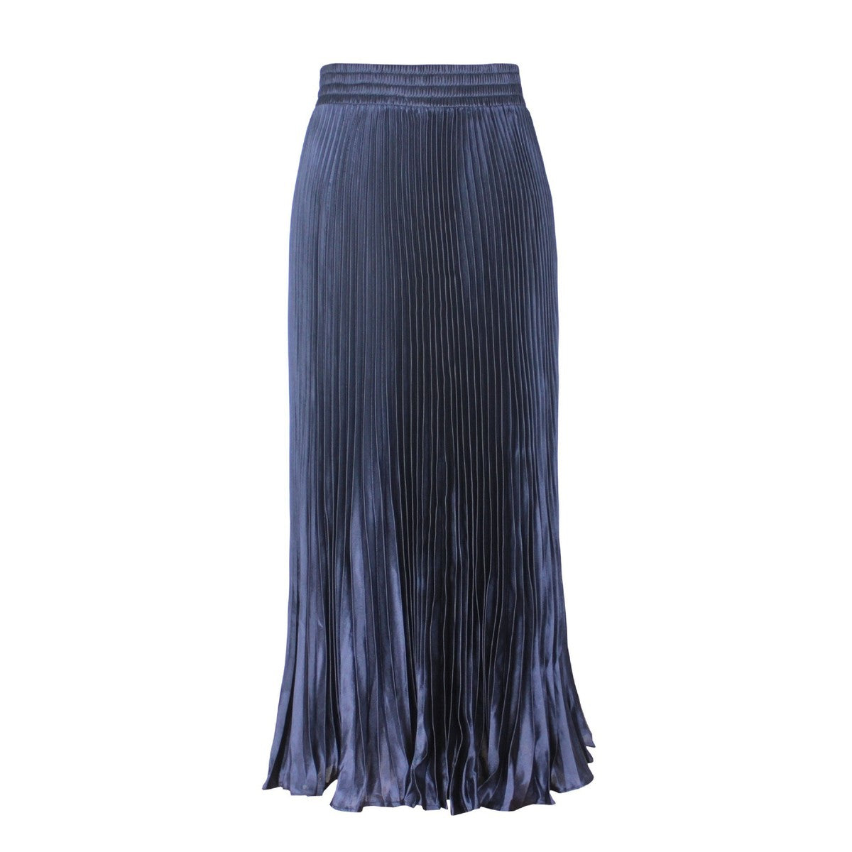 Women Fashion Solid Color Pleated Skirt in Cotton Silk