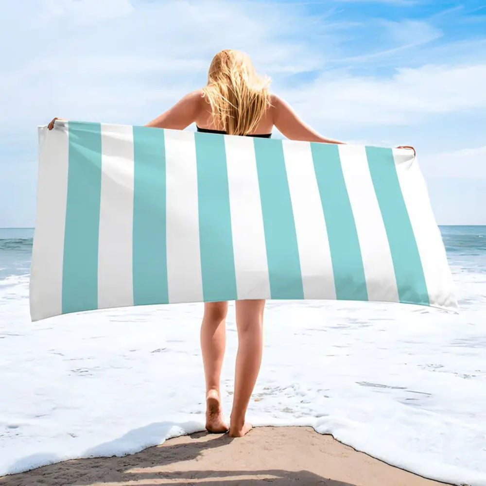 Toalla de playa con estampado gráfico de mal de ojo