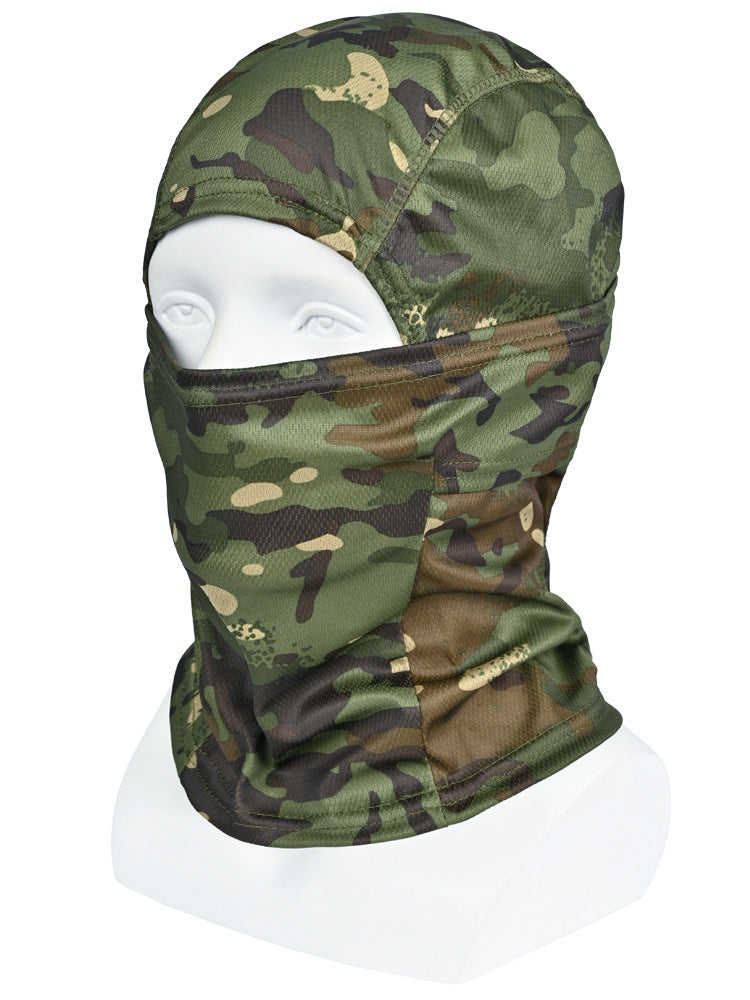 Camouflage Summer Riding Headgear Ice Silk Scarf
