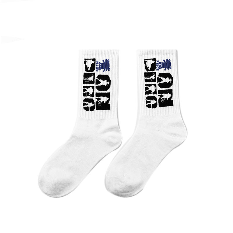 Calcetines de Halloween para hombre con diseño punk de calavera y palmeras y astronauta