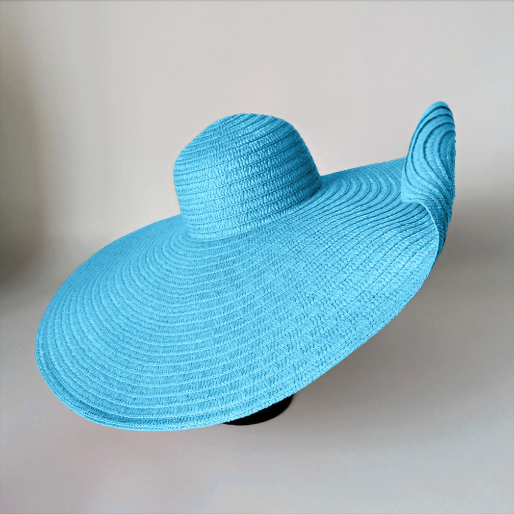 Beach Holiday Straw Collapsible Sun Hat with Color Options
