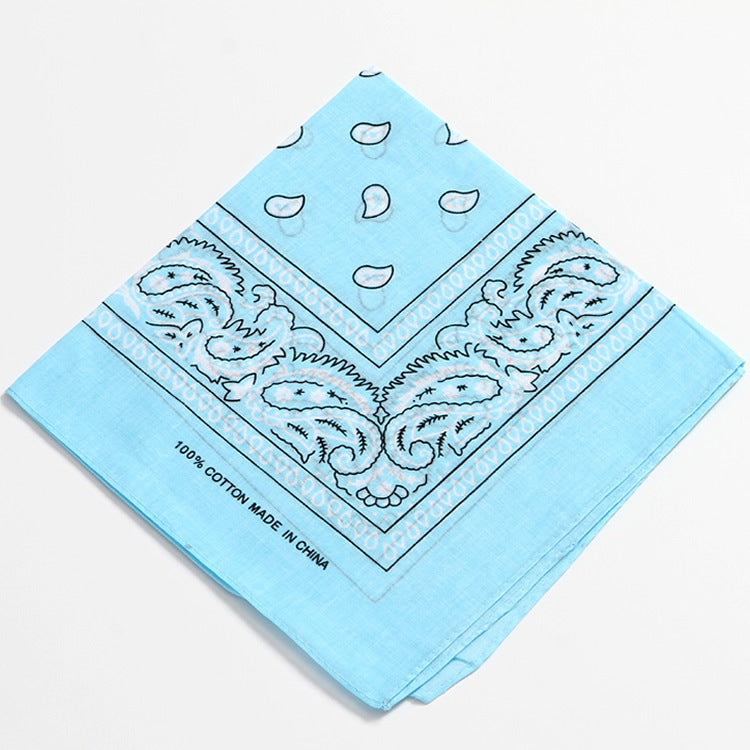 Women Fashion Cashew Print Square Scarf Cotton Street Style Accessory