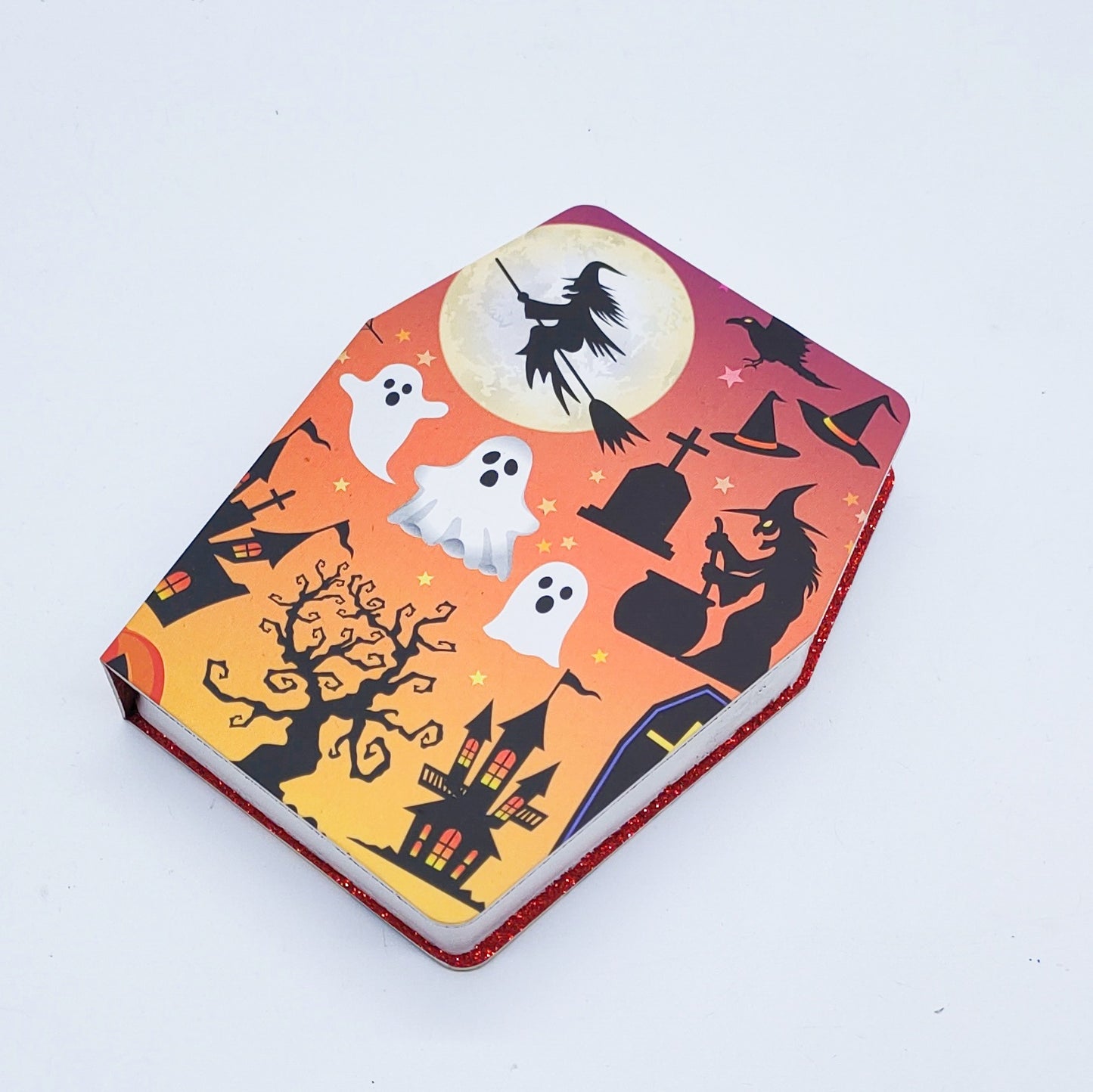 Caja de ataúd con embalaje de pestañas hexagonales para Halloween