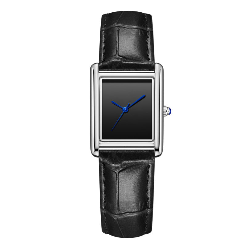 Casual Square Dial Waterproof Quartz Watch for Men and Women