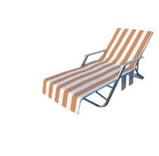 Toallas de playa geométricas con rayas informales de moda