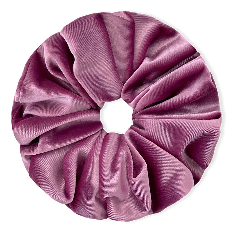 Chouchou en velours grande taille pour femme