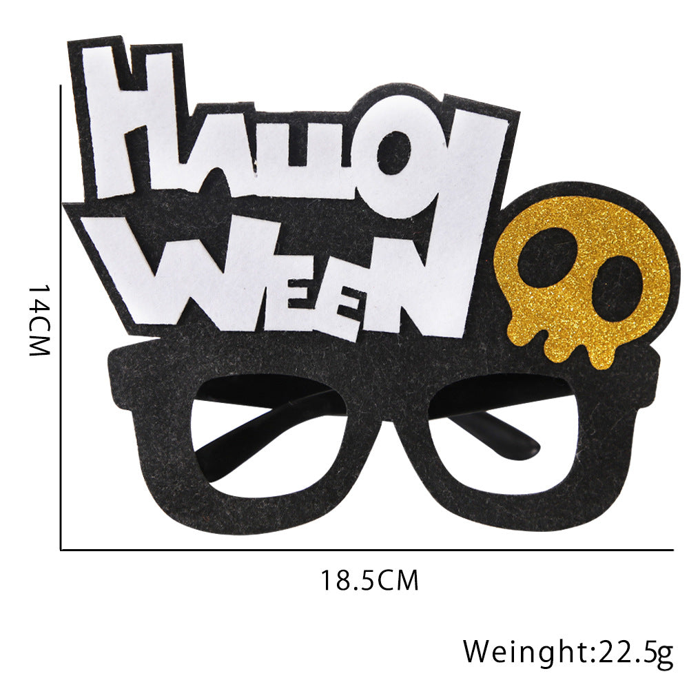 Décoration de fête d'Halloween avec des lunettes en plastique