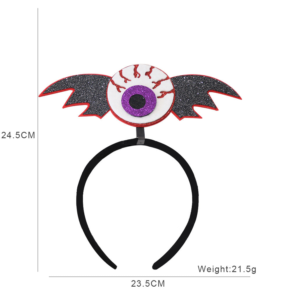 Bandeau d'Halloween pour enfants, accessoires de fête fantôme, citrouille et squelette
