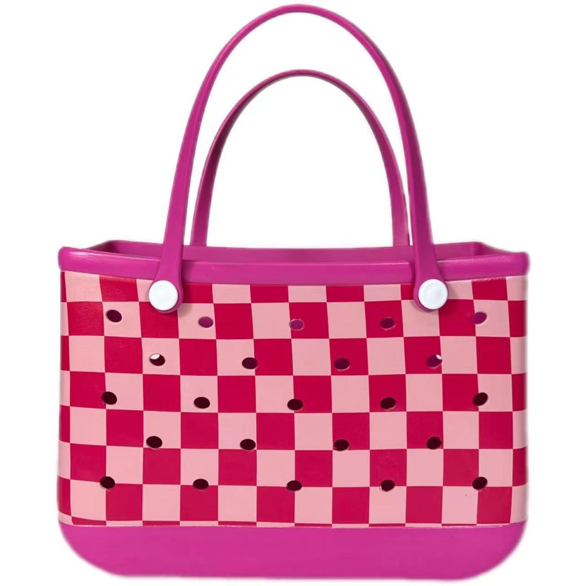 Sac de plage Eva imprimé à motif géométrique, fourre-tout polyvalent