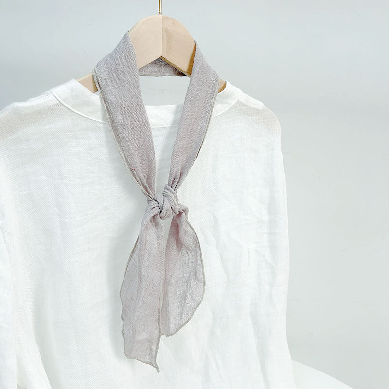 Spring And Summer Women Linen Small Long Scarf