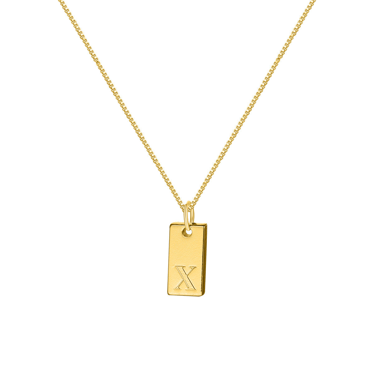 Collar con colgante de letra inglesa sencilla a la moda para mujer