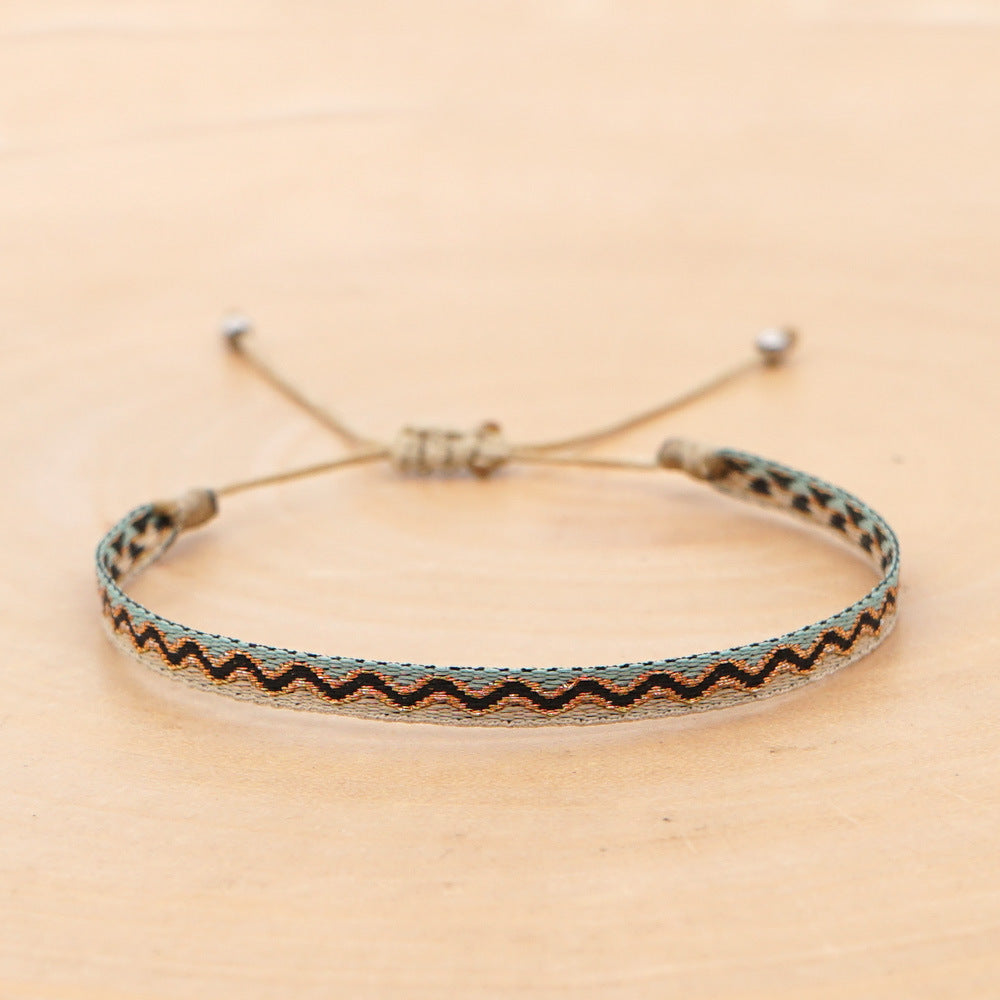 Bohemian Ethnic Ribbon Handwoven Bracelet