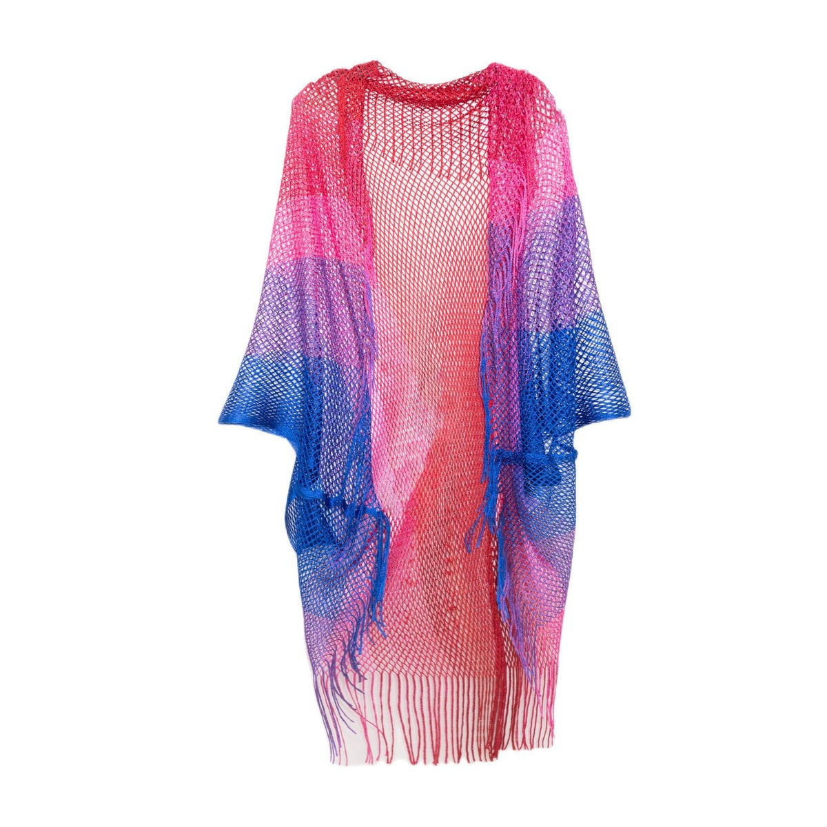 Women's Fashion Stripe Hollow Tassel Cover-Ups