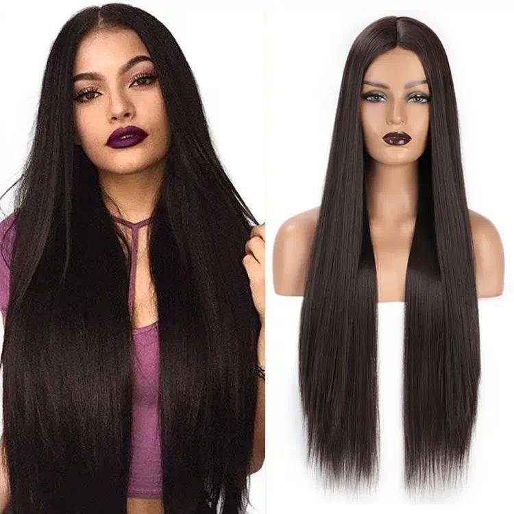 Women Long Straight Hair Wig with Natural Style
