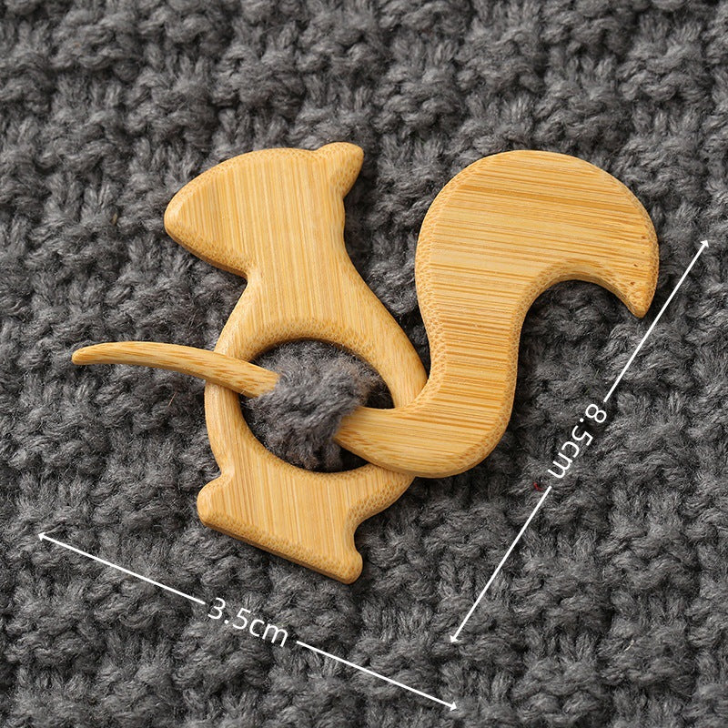 Wooden Animal Brooches for Women's Fashion