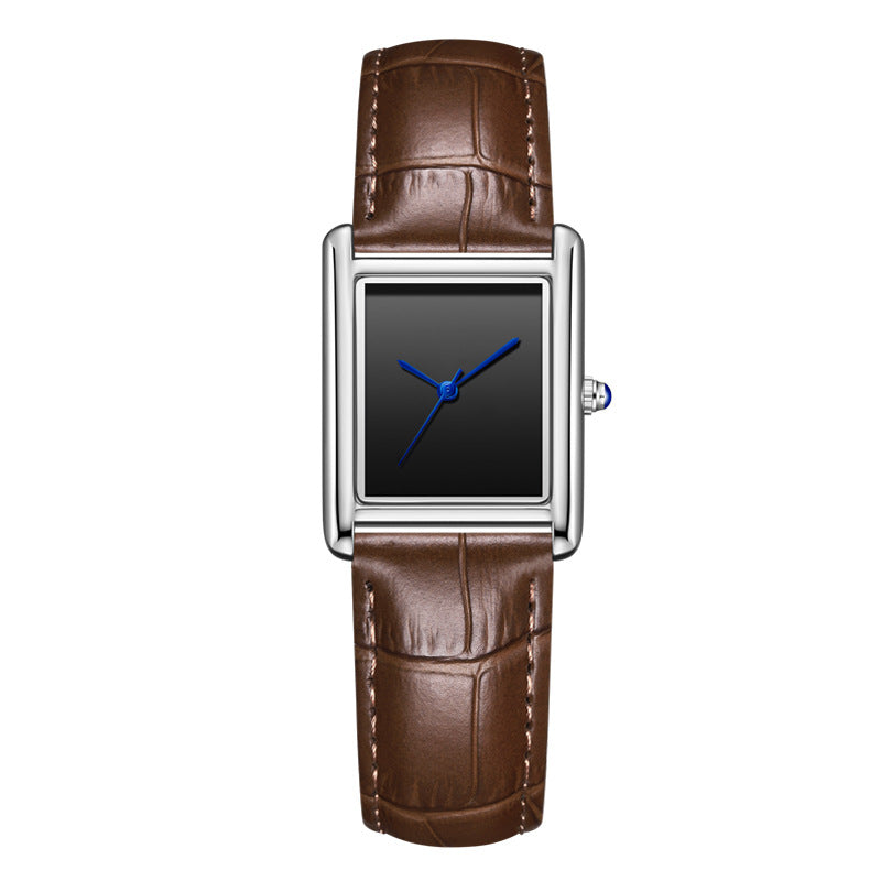 Casual Square Dial Waterproof Quartz Watch for Men and Women