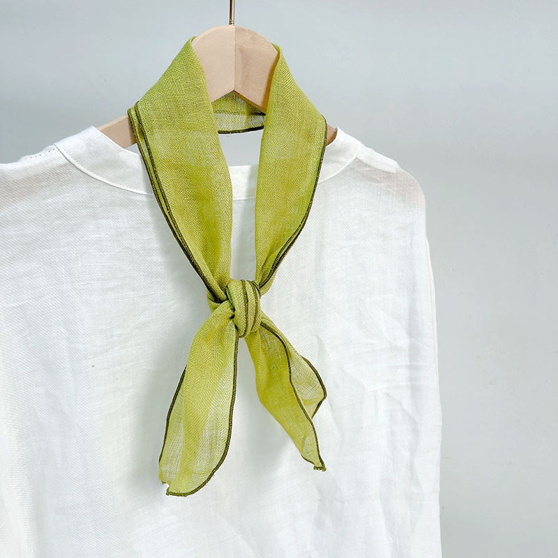 Spring And Summer Women Linen Small Long Scarf