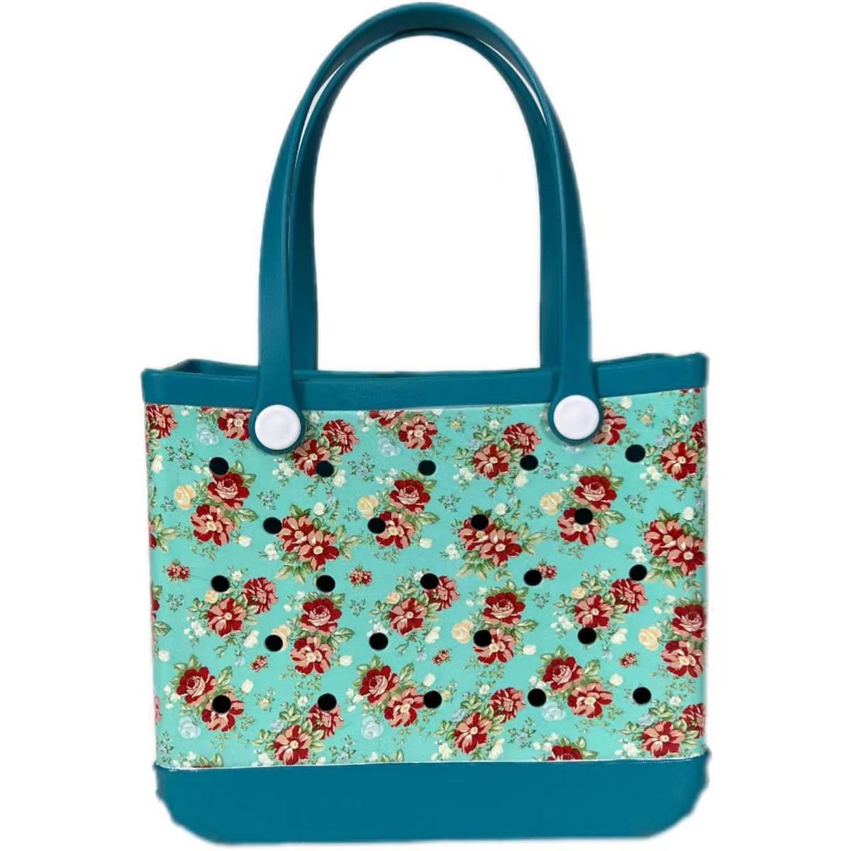 Sac de plage Eva imprimé à motif géométrique, fourre-tout polyvalent